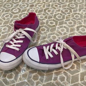 Purple All Star Converse Low Top